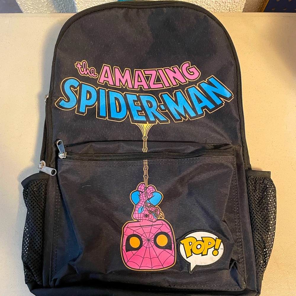 Funko Pop the Amazing Spider-Man glow in the dark backpack
